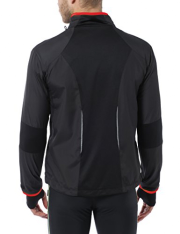 Ultrasport Herren Running-/Bikingjacke Stretch Delight, Schwarz/Rot, S, 40020 - 2